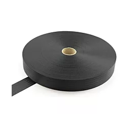 Todo - Black Webbing Cinta cinturón - 2200kg - 48mm - rollo - Negro