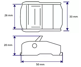 Acero inoxidable - Tensores Hebilla de presión de acero inoxidable 400 kg - 25 mm