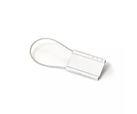 Varia Etiqueta de Aluminio ID / sello de cable - blanco - Cable largo