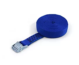 Todas 250kg - 3m - 25mm - en 1 parte - Hebilla - Azul real - 10uds