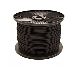 Remolque - Redes malla fina Rollo de cable elástico (8mm) - 100m - negro - Premium